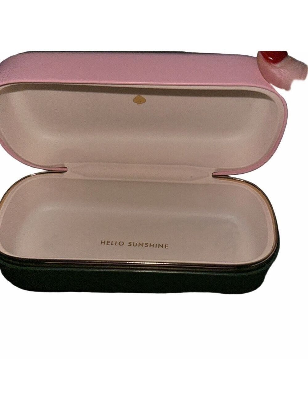 Kate Spade Pink Green Glasses Case - Picture 2 of 4